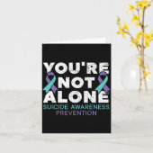 Männer sind nicht allein Depression Prävention Bew Karte (Gelbe Blume)