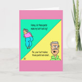 Männer sind stupide Grußkarte Dankeskarte (Vorderseite)