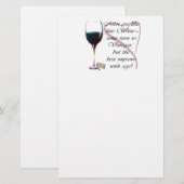 Männer sind wie feiner Wein-Geschenke Briefpapier (Vorne/Hinten)