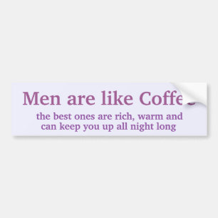Männer sind wie Kaffee Autoaufkleber