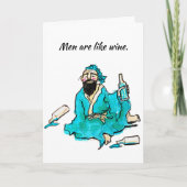 Männer sind wie Wein Funny Vintag Geburtstag Karte (Vorderseite)