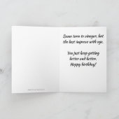 Männer sind wie Wein Funny Vintag Geburtstag Karte (Innenseite)