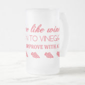 MÄNNER SIND WIE WEIN... TASSE mattiert GLAS (VorderseiteRechts)