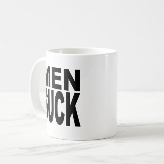 Männer sind zum Kotzen Kaffeetasse (Vorderseite Links)