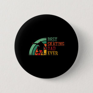 Männer Skateboard Retro Vintage Kunst Skateboardin Button