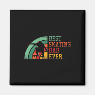 Männer Skateboard Retro Vintage Kunst Skateboardin Magnet