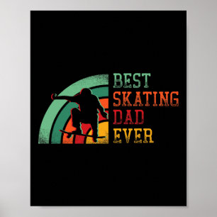 Männer Skateboard Retro Vintage Kunst Skateboardin Poster