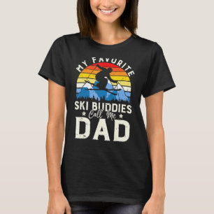 Männer Skifahren meine Lieblingskatastrophen nenne T-Shirt