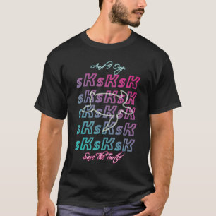 Männer SkSkSk und ich oop Rette Schildkröte Lustig T-Shirt