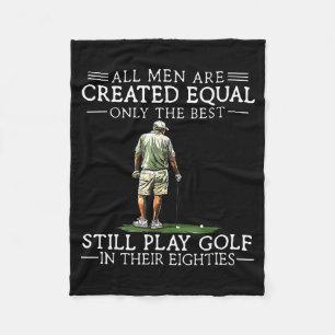 Männer spielen Golf Achtziger lustiger Golfer Golf Fleecedecke