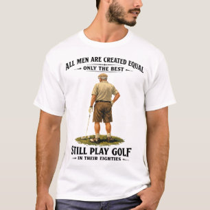 Männer spielen Golf in ihren Achtzigern Lustiger G T-Shirt