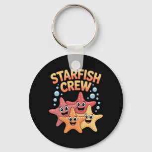 Männer Starfish Crew Niedlich Lustig Marine Cartoo Schlüsselanhänger