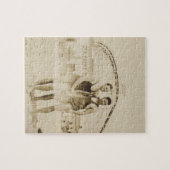 Männer stehend auf Strand Puzzle (Horizontal)