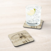 Männer stehend auf Strand Untersetzer (Rechte Seite)