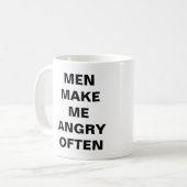 Männer stellen mich verärgerte häufig Tasse her (Vorderseite Links)