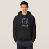 Männer Stiefel oder Bogen bei Geschlecht zeigen ro Hoodie (Vorne ganz)