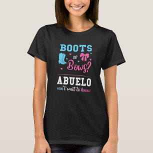Männer Stiefel oder Bogen bei Geschlecht zeigen ro T-Shirt