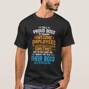 Männer Stolz Chef Mitarbeiter Anerkennung Büro Män T-Shirt
