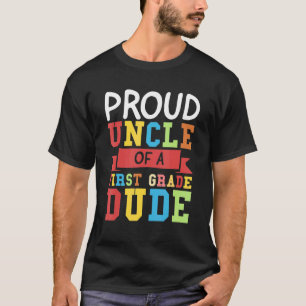 Männer Stolz Onkel eines Erstklässlers 1. Klasse E T-Shirt
