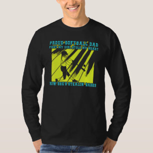 Männer Stolz Softball Vater mit Tochter Softball D T-Shirt