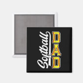 Männer Stolz Softll Vater Daddy Coach Von Tochter Magnet (Vorderseite/Rückseite)