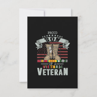 Männer stolz Sohn eines vietnamesischen Veteran Ve RSVP Karte
