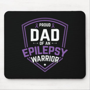 Männer Stolz Vater Epilepsie Krieger Epilepsie Awa Mousepad