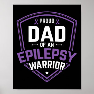 Männer Stolz Vater Epilepsie Krieger Epilepsie Awa Poster
