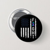 Männer-Suizidpräventionsflagge Kampf gegen psychis Button (Vorne & Hinten)