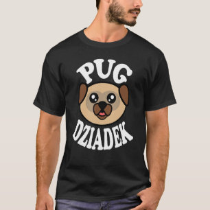 Männer Süßer Mops Dziadek T-Shirt
