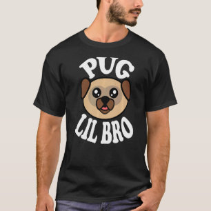 Männer Süßer Mops Kleiner Bruder T-Shirt