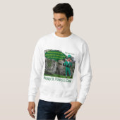 Männer Sweatshirt. Alles Gute zum St. Patrick's Da Sweatshirt (Vorne ganz)