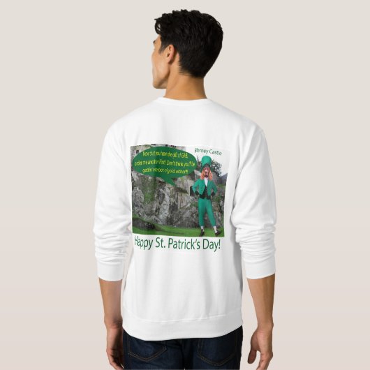 Männer Sweatshirt. Alles Gute zum St. Patrick's Da Sweatshirt (Schwarz voll)