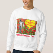 Männer Sweatshirt. Alles Gute zum Valentinstag. Sweatshirt (Vorderseite)