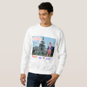 Männer Sweatshirt. Glückwunsch 4. Ratte/Unclesam Sweatshirt (Vorne ganz)