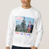 Männer Sweatshirt. Glückwunsch 4. Ratte/Unclesam Sweatshirt (Vorderseite)