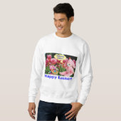 Männer Sweatshirt. Happy Oaster. Alpaca/Hunny Sweatshirt (Vorne ganz)