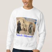 Männer Sweatshirt. Happy Passover. loris/Affe Sweatshirt (Vorderseite)