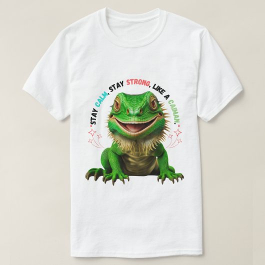 Männer-T - Shirt: Bleibe Ruhe, Bleibe stark, wie e T-Shirt (Design vorne)