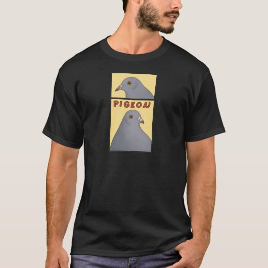 Männer T-Shirt Cartoon Pigeon (Vorderseite)