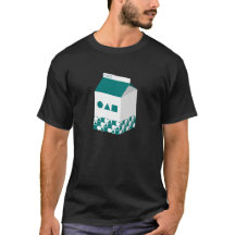 Männer-T - Shirt-Milchbox - Kreis, Dreieck und Pla