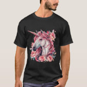 Männer T - Shirt mit Einhorn. (Vorderseite)