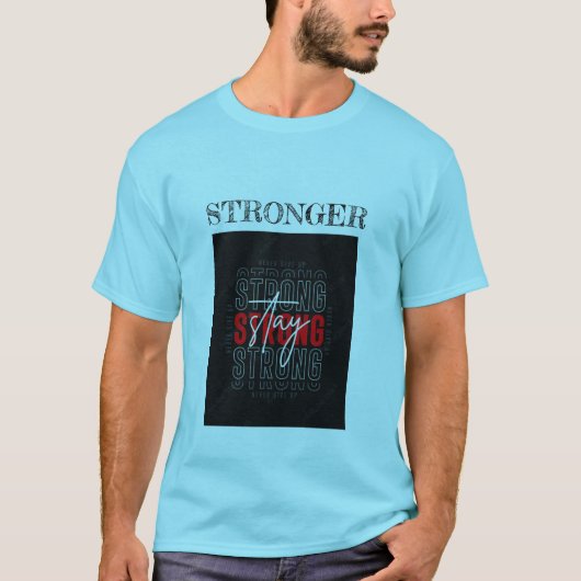 MÄNNER T - SHIRT STRONGER LÄSSIG SMOOTHLY (Vorderseite)