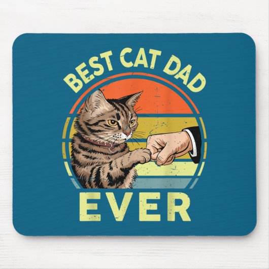 Männer Tabby Katze Vater Ehemann Vater Mousepad (Vorne)