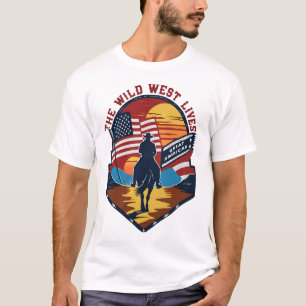 Männer-Taste oben Western-Shirts, Western-Taste ob T-Shirt