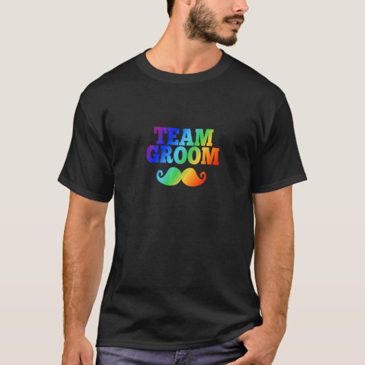 Männer TEAM BRÄUTIGAM Männer Junggesellen Abschie T-Shirt (Vorderseite)