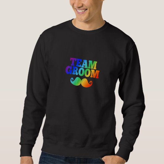 Männer TEAM BRÄUTIGAM  Männer Junggesellenabschied Sweatshirt (Vorderseite)