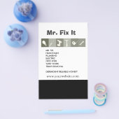 Männer Tools. Hammerschraubreparaturwerkzeuge grau Flyer (Einzeln)