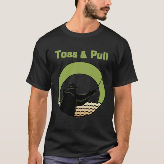 Männer Toss And Pull Angeln 2 T-Shirt (Vorderseite)