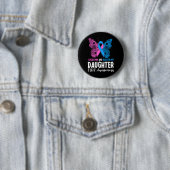 Männer tragen Rosa und Blau für Tochter Sids Button (Beispiel)